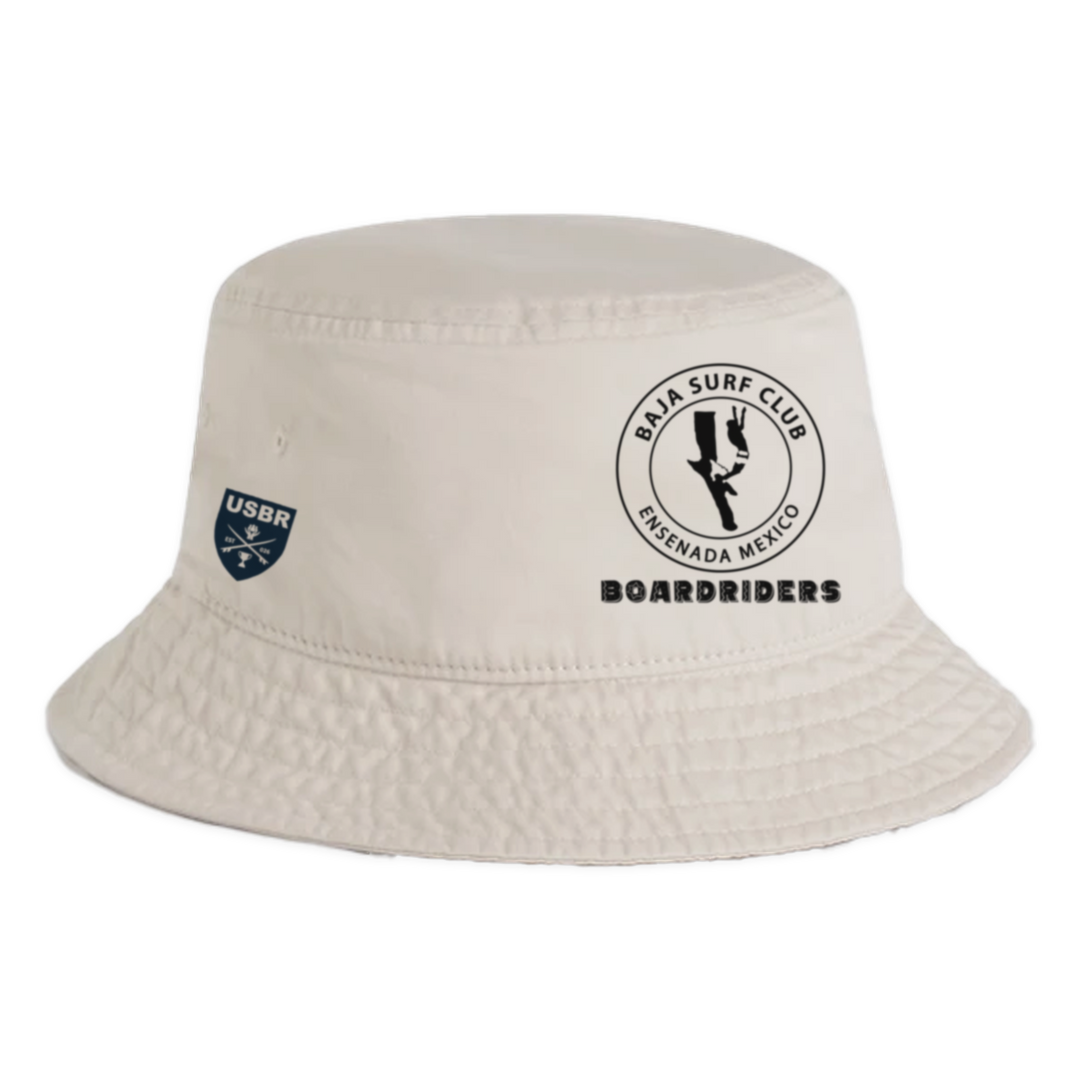 Baja Cotton Bucket Hat - Faded Bone - front