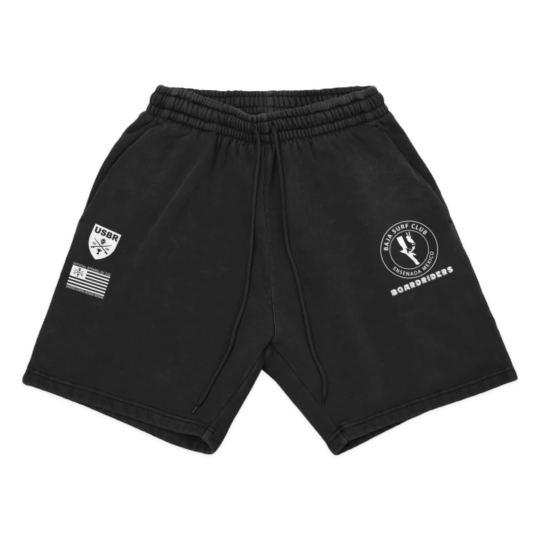 Baja Dawn Patrol Fleece Short - Black - front
