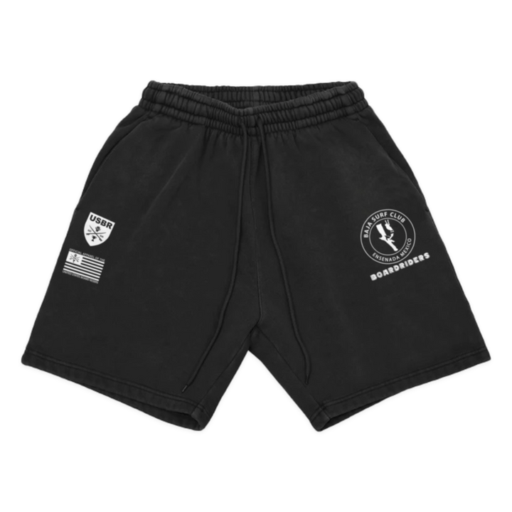 Baja Dawn Patrol Fleece Short - Black - front