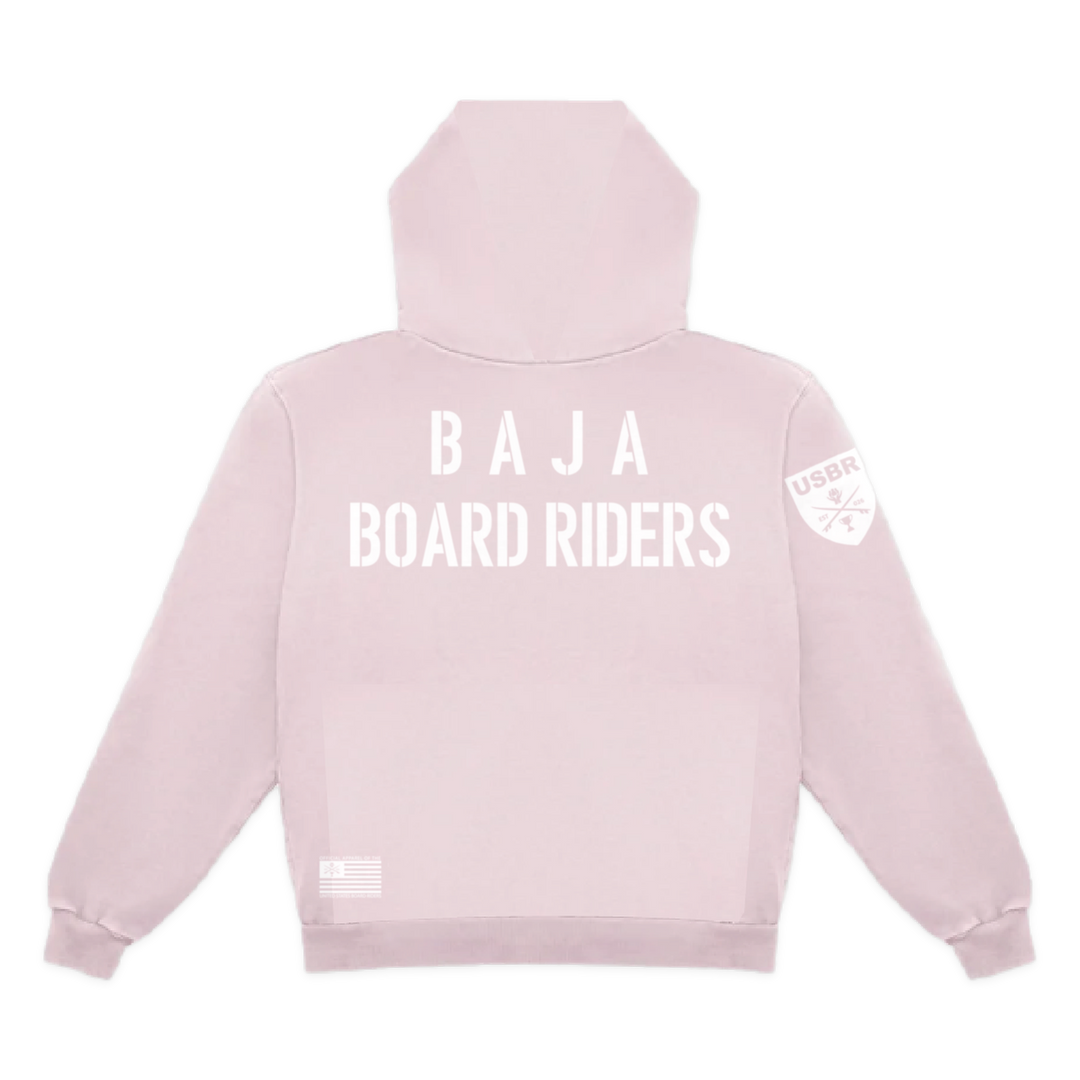 Baja Dawn Patrol Pullover Hoodie - Light Pink - back