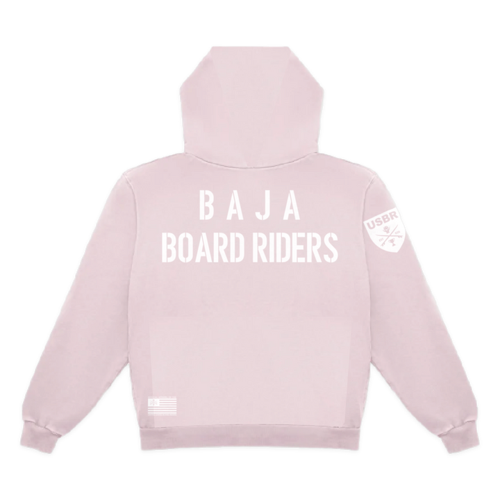 Baja Dawn Patrol Pullover Hoodie - Light Pink - back