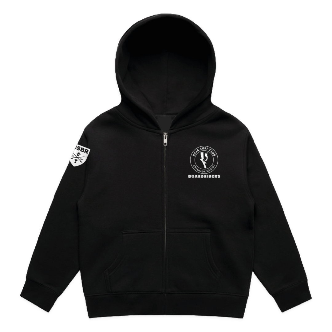 Baja Dawn Patrol Zip Hoodie - Black - front