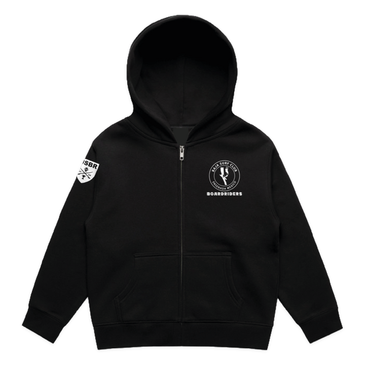 Baja Dawn Patrol Zip Hoodie - Black - front