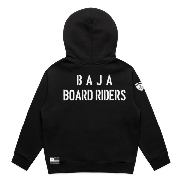Baja Dawn Patrol Zip Hoodie - Black - back