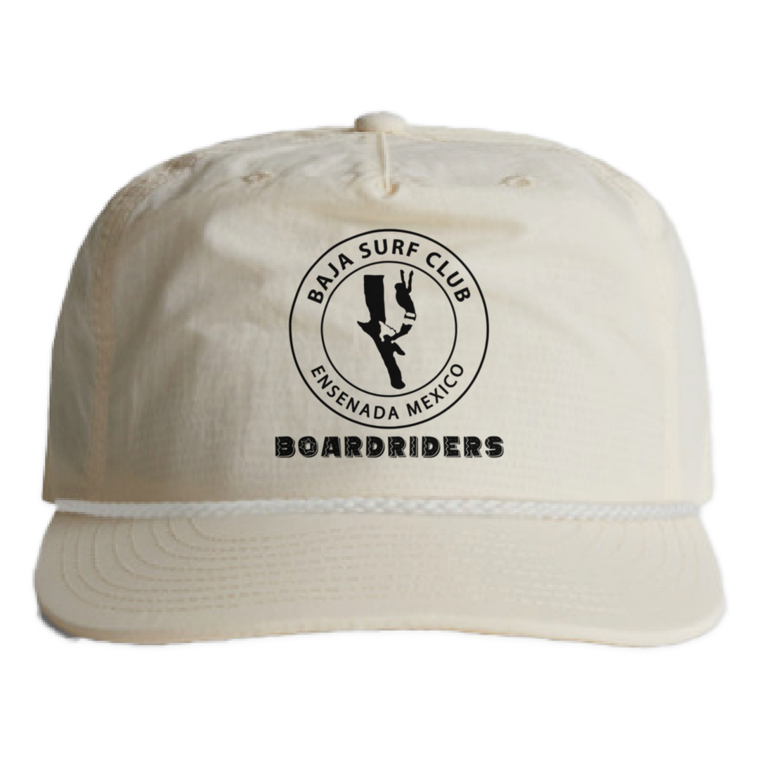 Baja Nylon Surf Rope Cap - Off White - front