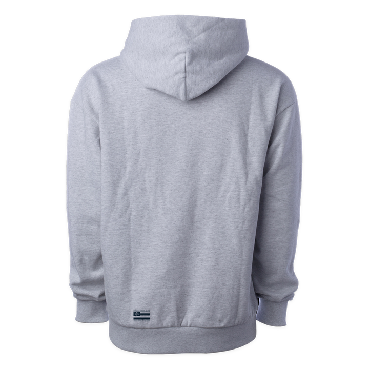 Baja Sideline Pullover Hoodie - Heather Gray - back