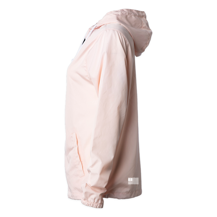 Baja Sideline Shell Windbreaker - Light Pink - left side