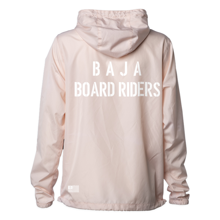 Baja Sideline Shell Windbreaker - Light Pink - back