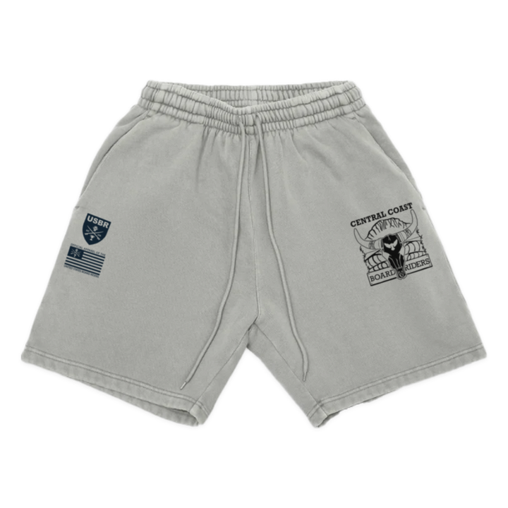 Central Coast Dawn Patrol Fleece Short - Gray - front