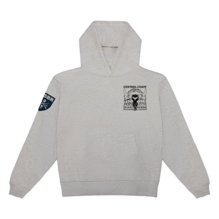 Central Coast Dawn Patrol Pullover Hoodie - Heather Gray - front