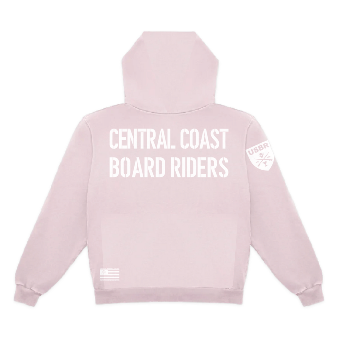 Central Coast Dawn Patrol Pullover Hoodie - Light Pink - back