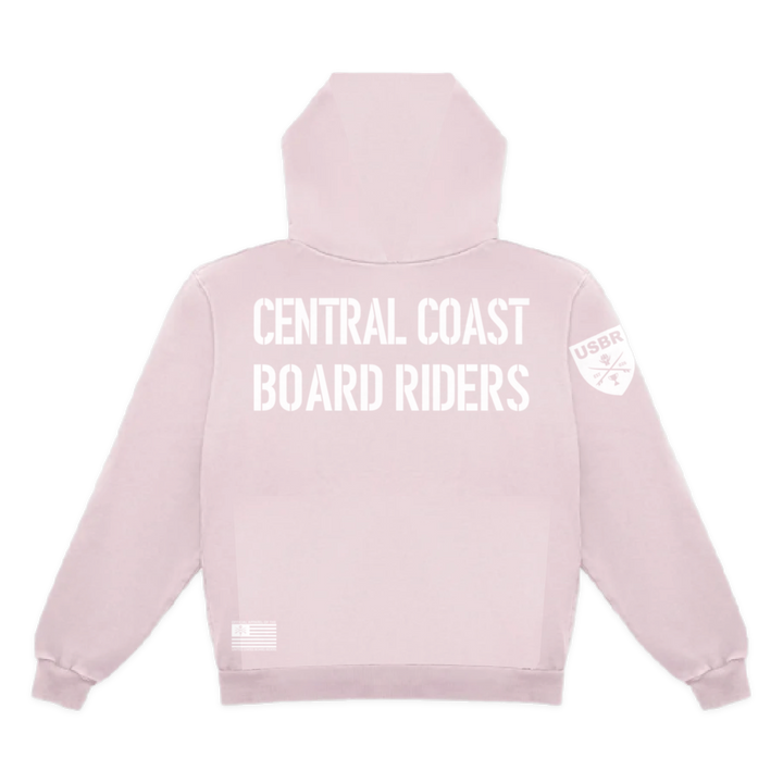 Central Coast Dawn Patrol Pullover Hoodie - Light Pink - back
