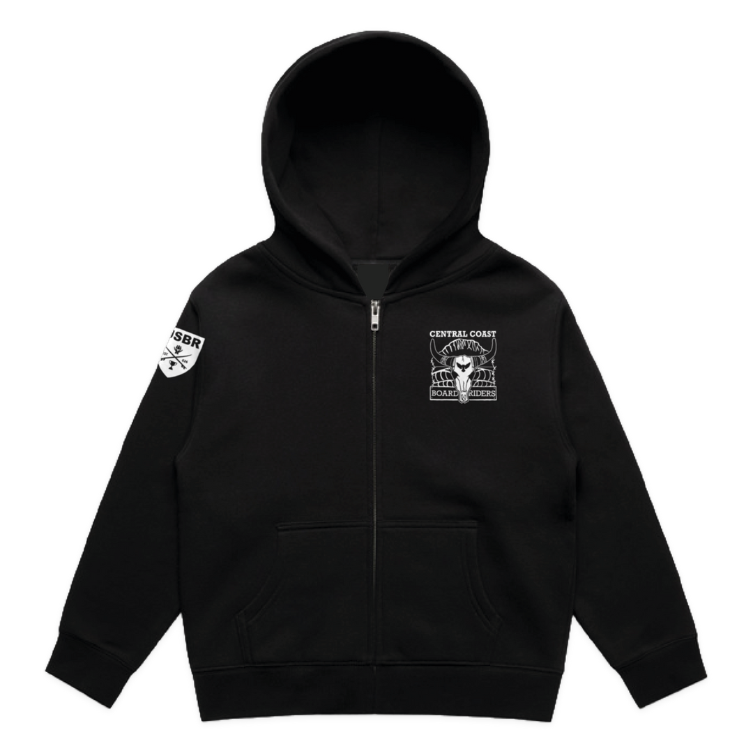 Central Coast Dawn Patrol Zip Hoodie - Black - front