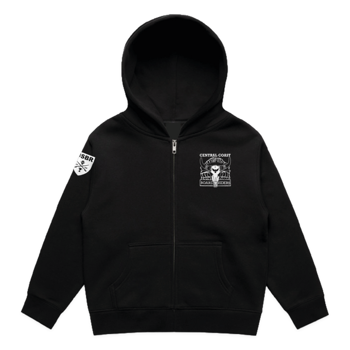 Central Coast Dawn Patrol Zip Hoodie - Black - front