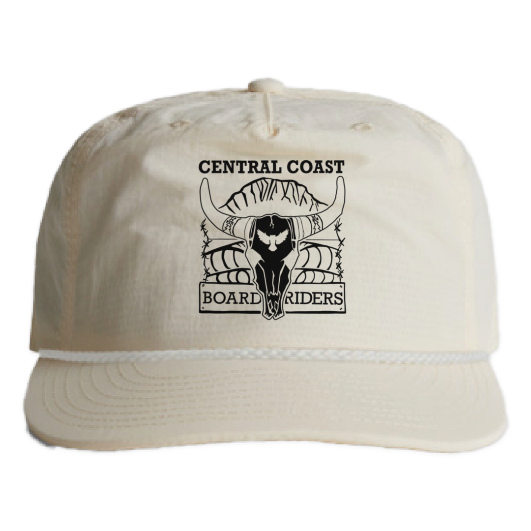 Central Coast Nylon Surf Rope Cap - Off White - front