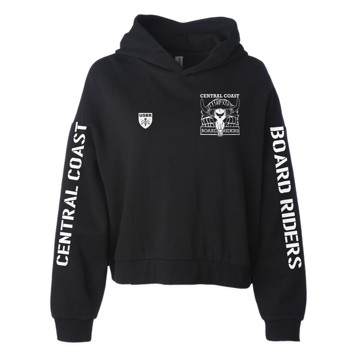 Central Coast Sideline Cropped Hoodie - Black - front