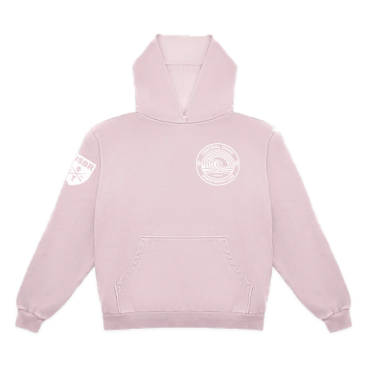 Central Oahu Dawn Patrol Pullover Hoodie - Light Pink - front