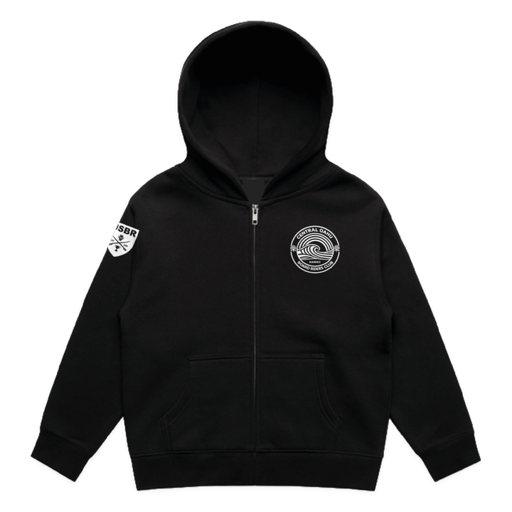 Central Oahu Dawn Patrol Zip Hoodie - Black - front