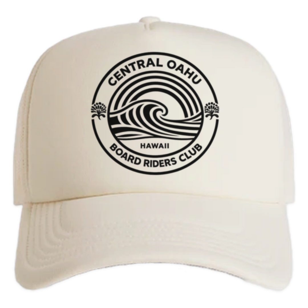 Central Oahu Frame Foam Trucker - Off White - front