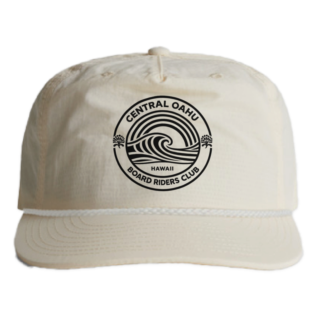Central Oahu Nylon Surf Rope Cap - Off White - front
