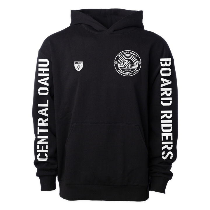Central Oahu Sideline Pullover Hoodie - Black - front