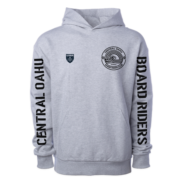 Central Oahu Sideline Pullover Hoodie - Heather Gray - front