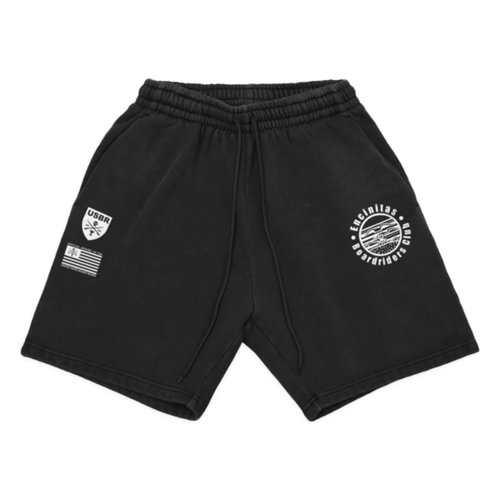 Encinitas Dawn Patrol Fleece Short - Black - front