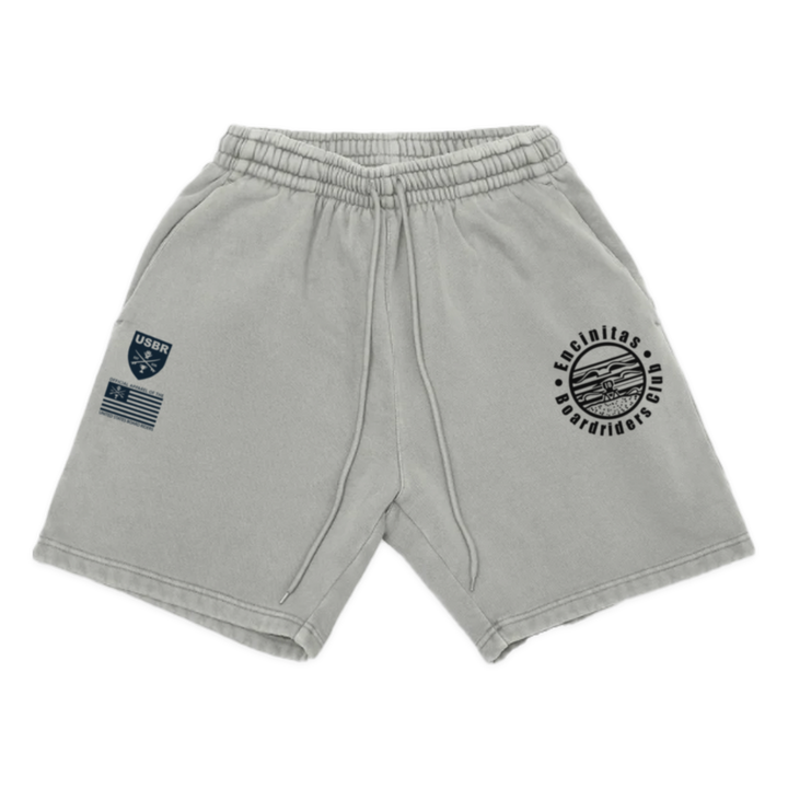 Encinitas Dawn Patrol Fleece Short - Gray - front