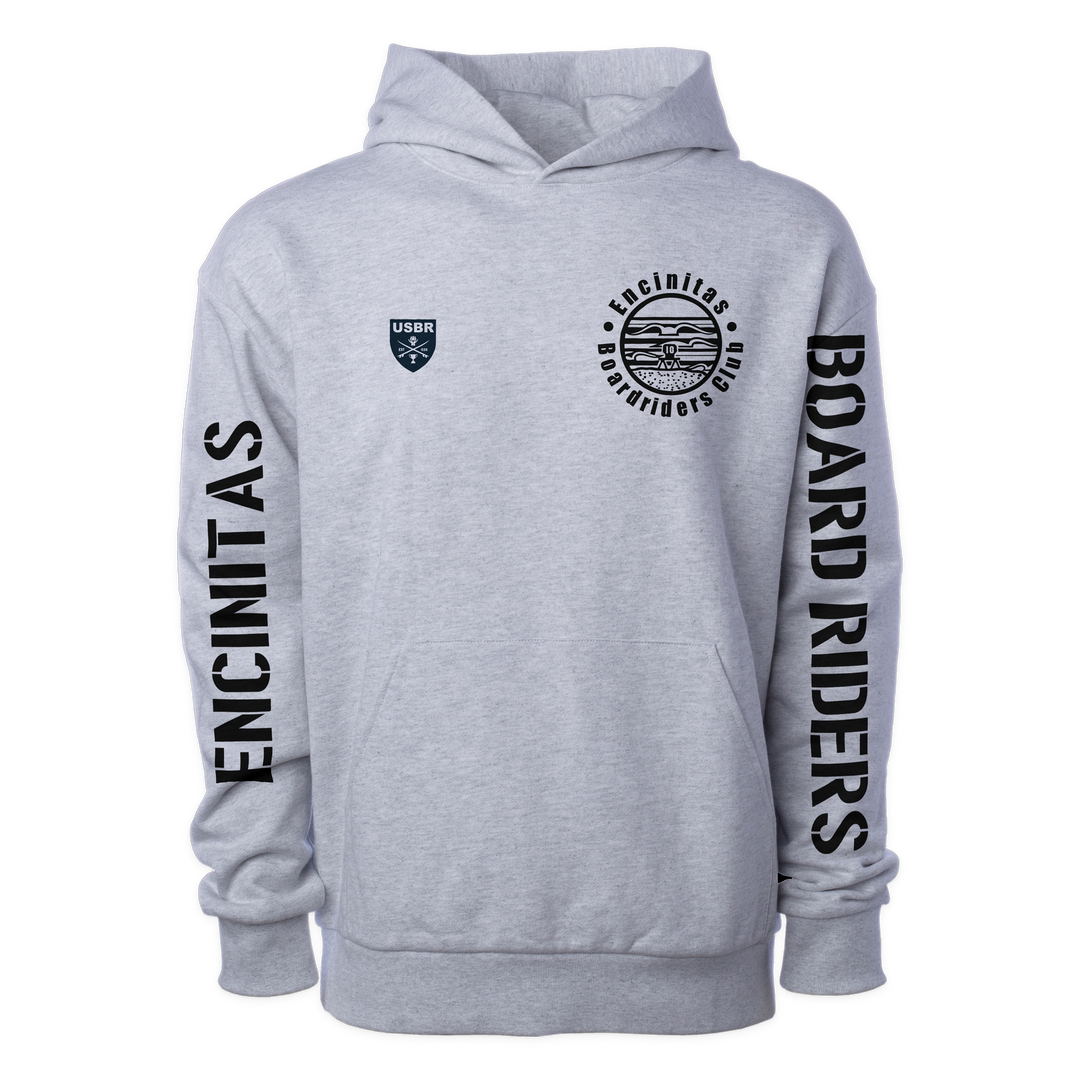 Encinitas Sideline Pullover Hoodie - Heather Gray - front