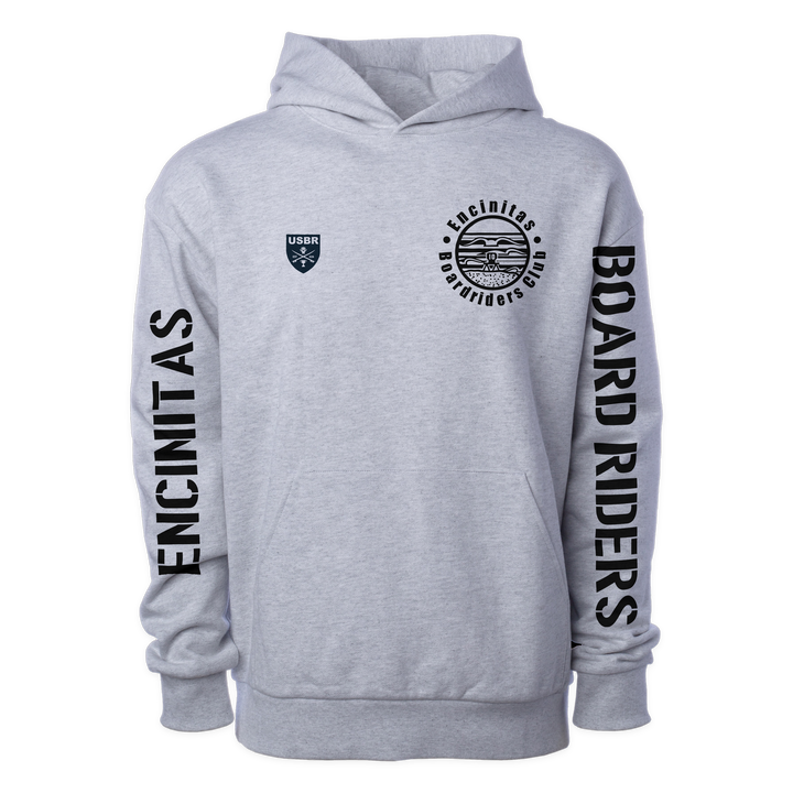 Encinitas Sideline Pullover Hoodie - Heather Gray - front