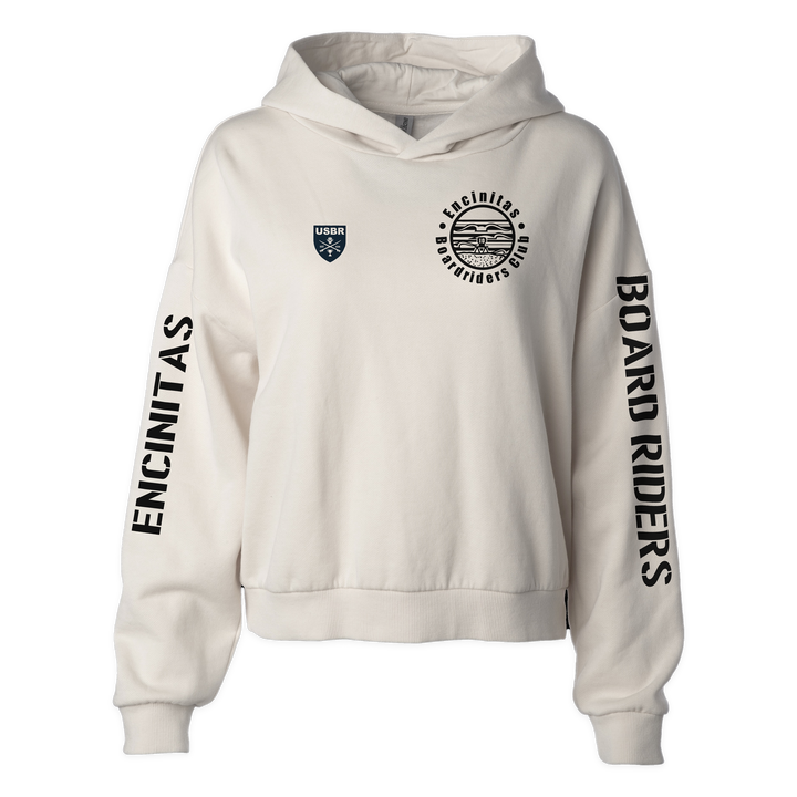 Encinitas Sideline Cropped Hoodie - Bone - front