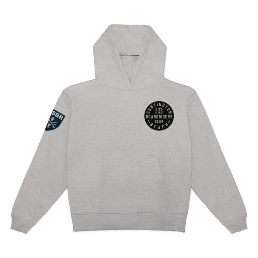 Huntington Dawn Patrol Pullover Hoodie - Heather Gray - front