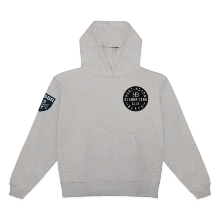 Huntington Dawn Patrol Pullover Hoodie - Heather Gray - front