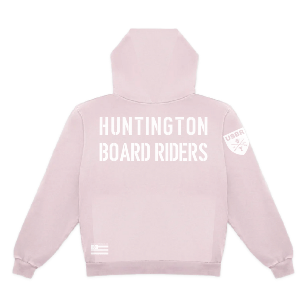 Huntington Dawn Patrol Pullover Hoodie - Light Pink - back
