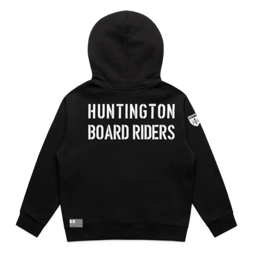 Huntington Dawn Patrol Zip Hoodie - Black - back