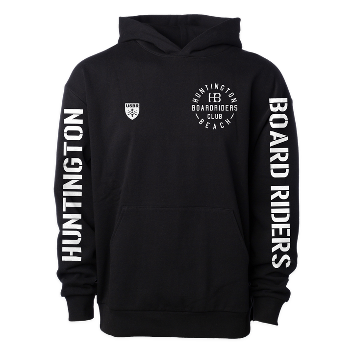 Huntington Sideline Pullover Hoodie - Black - front