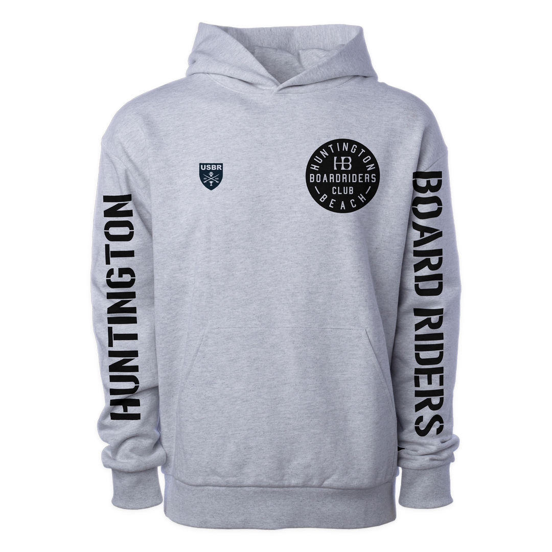 Huntington Sideline Pullover Hoodie - Heather Gray - front