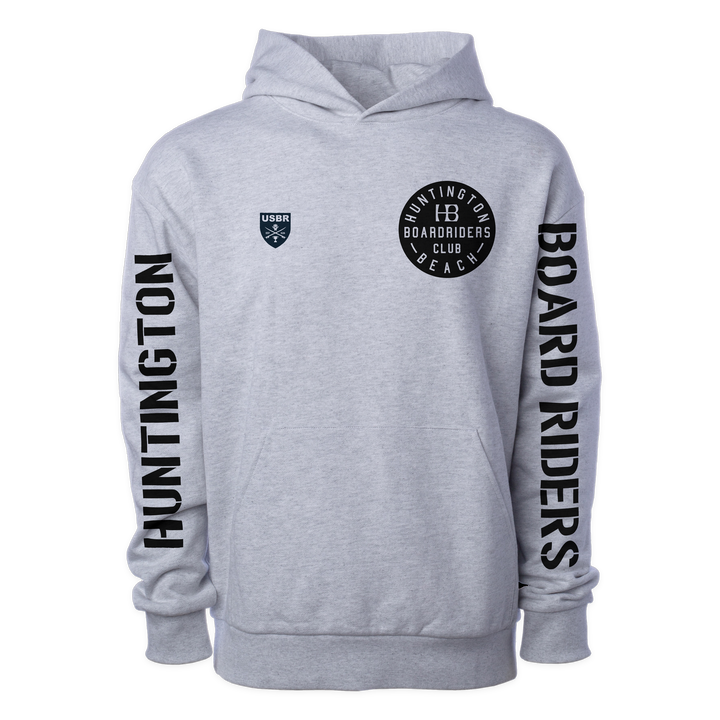 Huntington Sideline Pullover Hoodie - Heather Gray - front