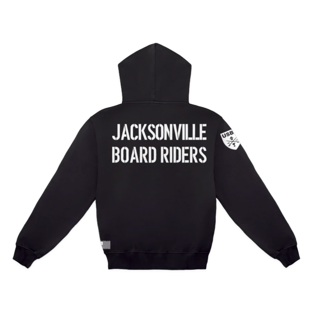 Jacksonville Dawn Patrol Pullover Hoodie - Black - back
