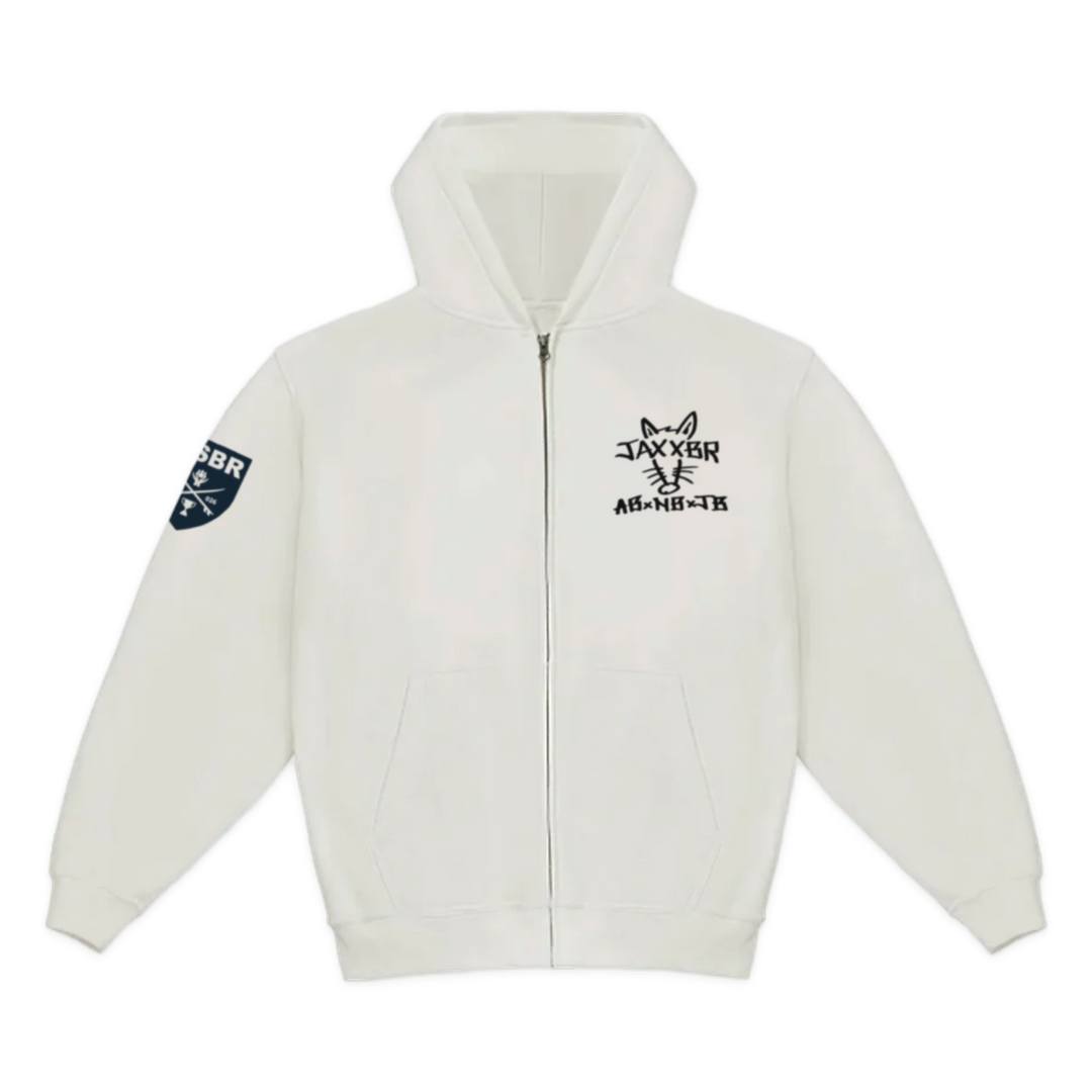 Jacksonville Dawn Patrol Zip Hoodie - White - front