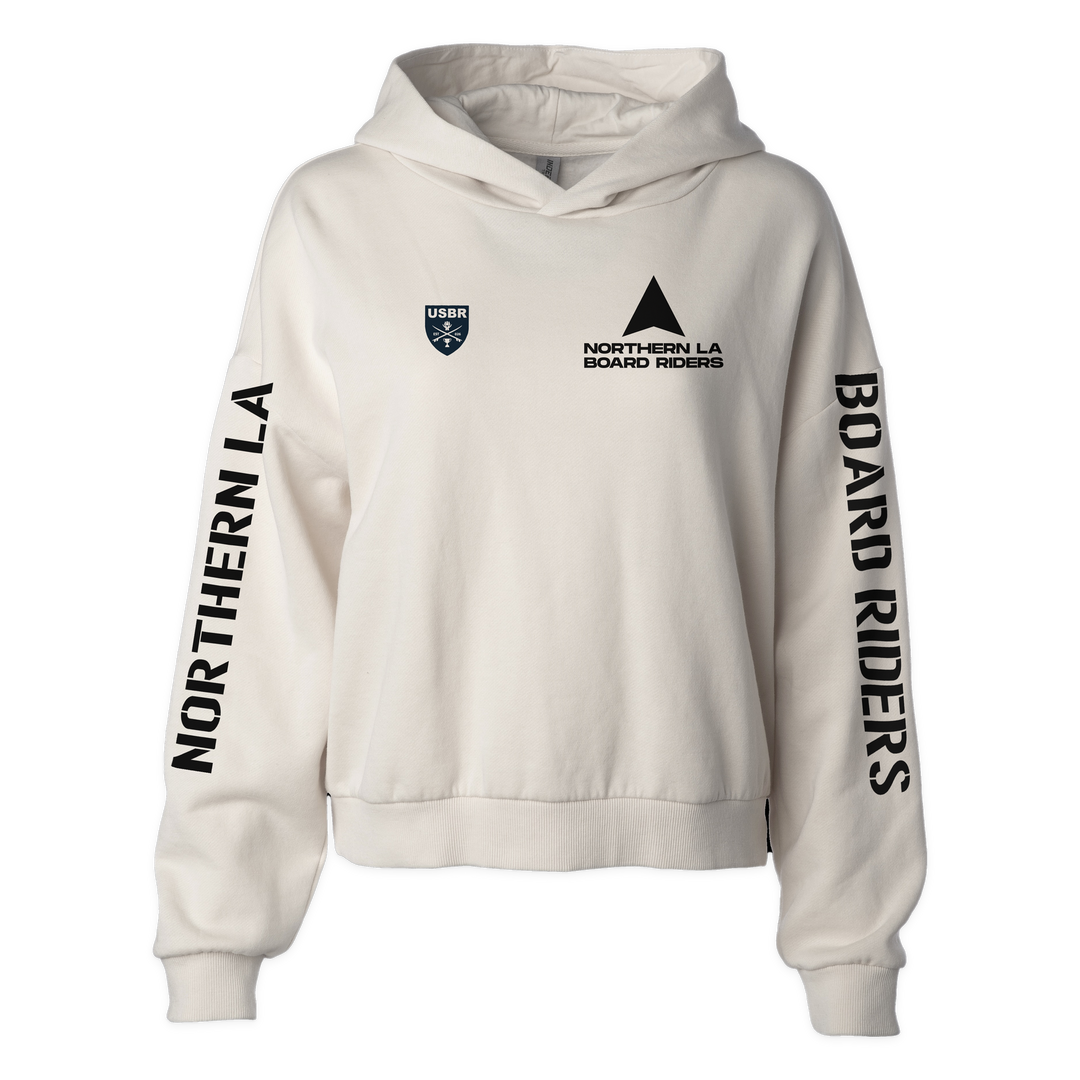 Northern LA Sideline Cropped Hoodie - Bone - front