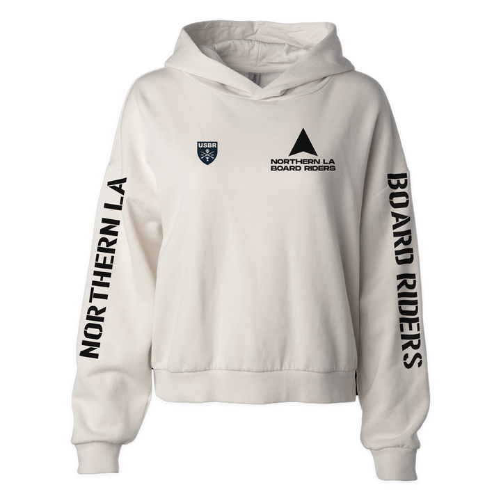 Northern LA Sideline Cropped Hoodie - Bone - front