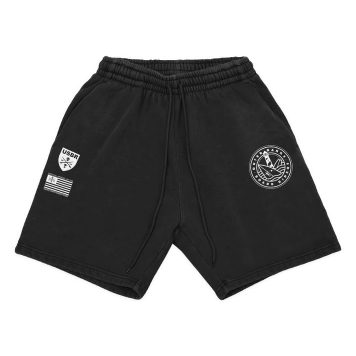 Outer Banks Dawn Patrol Fleece Short - Black - front