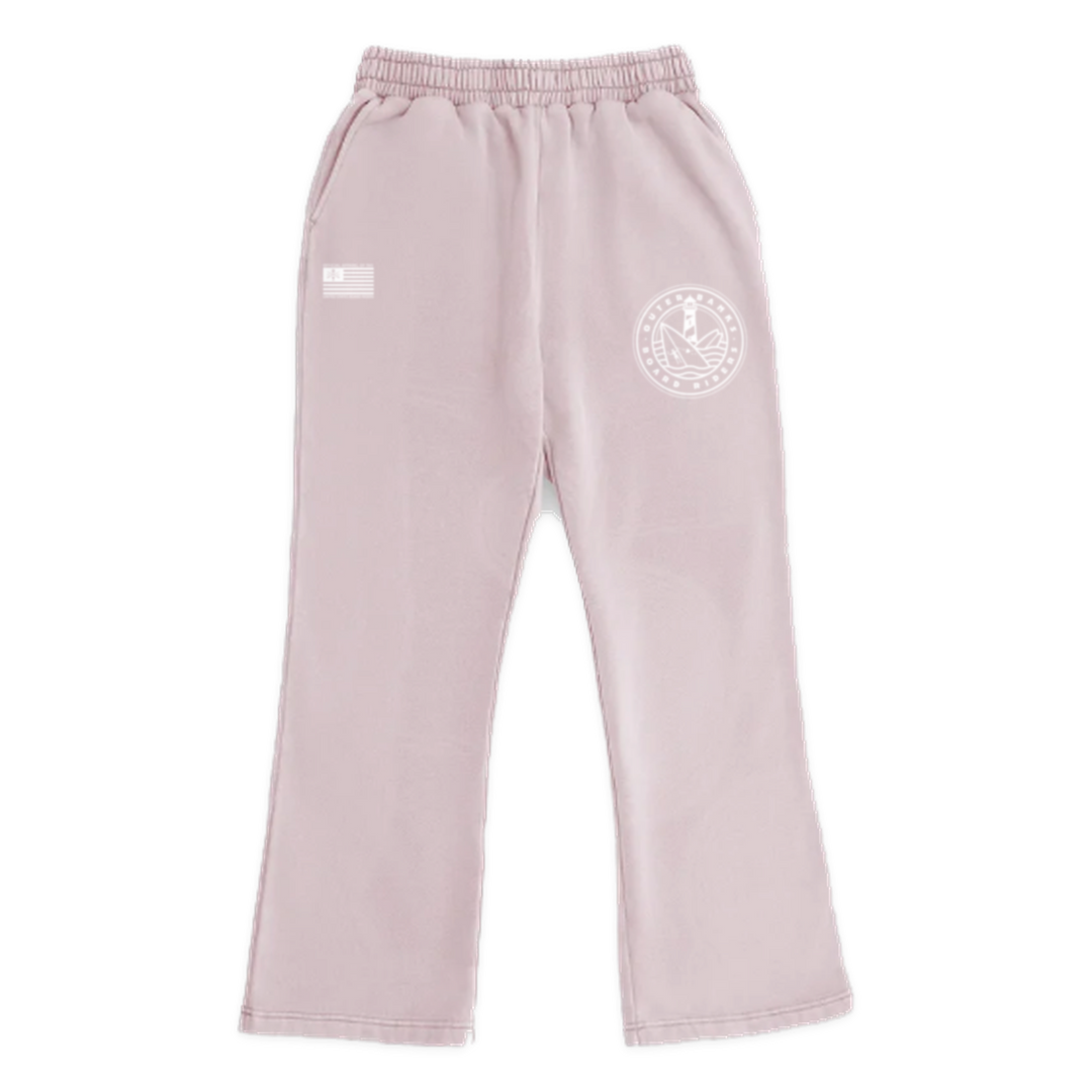 Outer Banks Dawn Patrol Open-Leg Pant - Light Pink - front