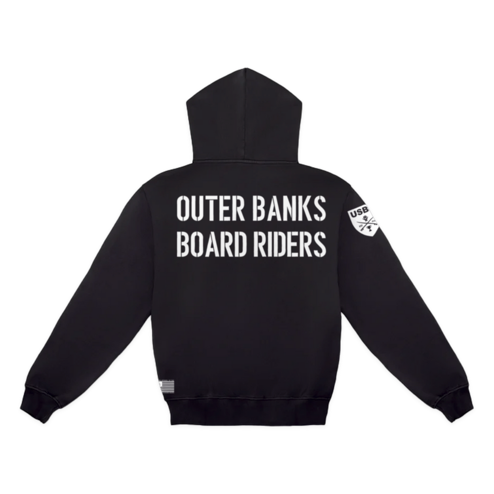 Outer Banks Dawn Patrol Pullover Hoodie - Black - back