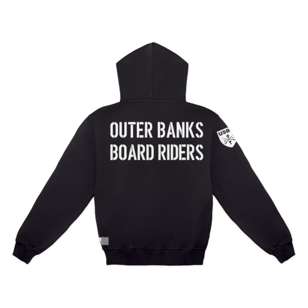 Outer Banks Dawn Patrol Pullover Hoodie - Black - back