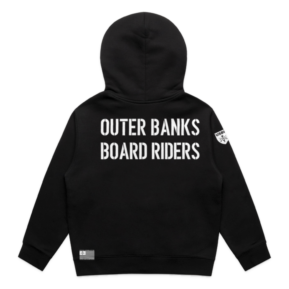 Outer Banks Dawn Patrol Zip Hoodie - Black - back