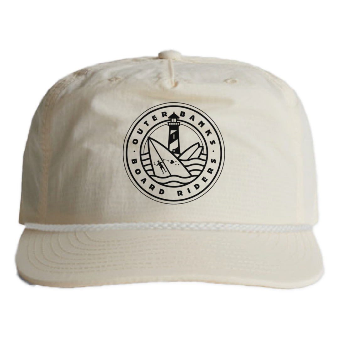 Outer Banks Nylon Surf Rope Cap - Off White - front