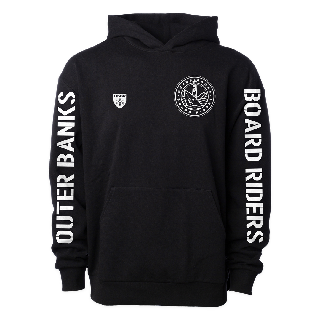 Outer Banks Sideline Pullover Hoodie - Black - front