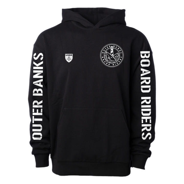 Outer Banks Sideline Pullover Hoodie - Black - front